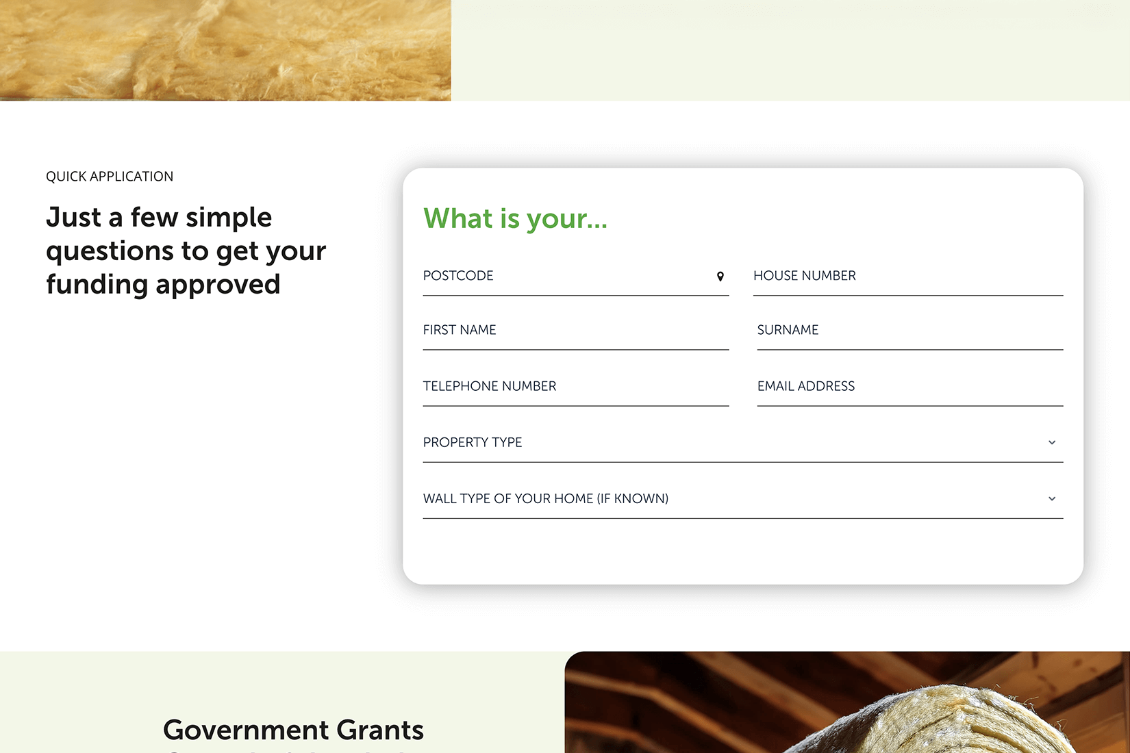 Home Funding Eligibility checker Easy to complete Grant Eligibility form